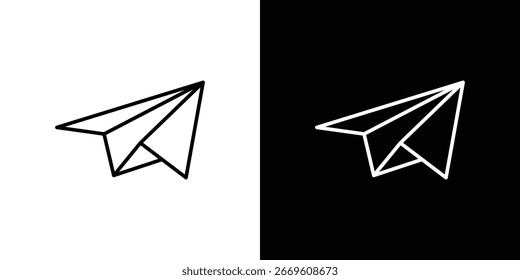 Plantilla de símbolo de icono de plano de papel para Ilustración vectorial de logotipo de colección gráfica y de Diseño web