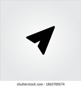 
paper plane icon symbol vector eps 10