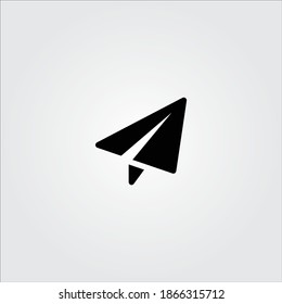 Paper plane icon symbol vector