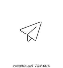 Paper plane icon symbol vector illustration