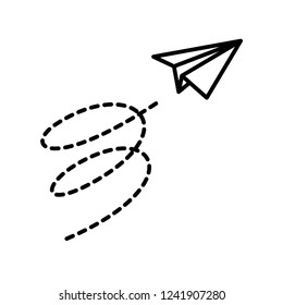 paper plane icon vector