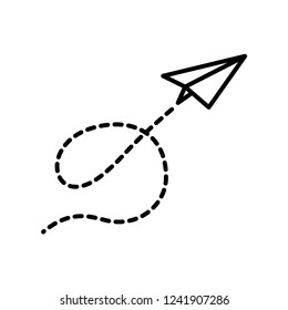 paper plane icon vector