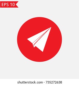 Paper plane icon Vector.