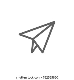 Paper plane icon vector