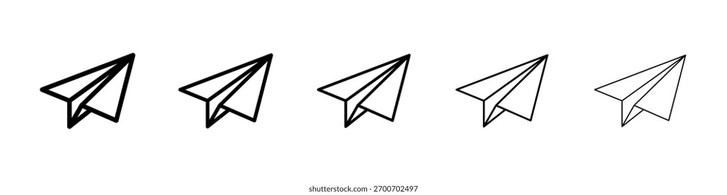 Paper plane icon Vector Art Illustration