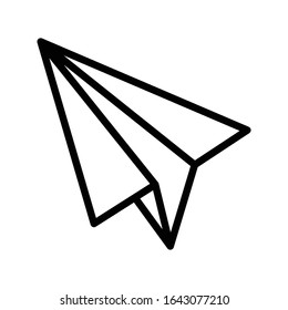 Paper plane icon vector design  template 
