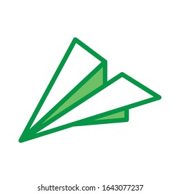 Paper plane icon vector design  template 