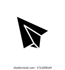 Paper plane icon vector design template