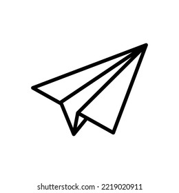 plantilla de diseño vectorial de icono de plano de papel en fondo blanco