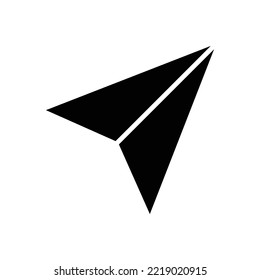 paper plane icon vector design template in white background