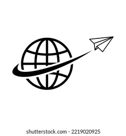 plantilla de diseño vectorial de icono de plano de papel en fondo blanco