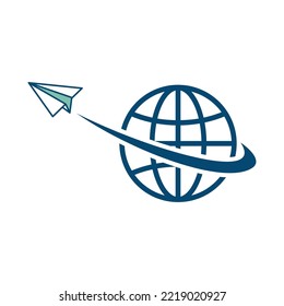 paper plane icon vector design template in white background