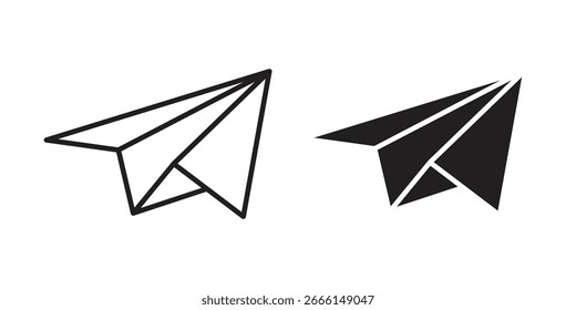 Plantilla de logotipo de elemento de diseño de Vector de icono de plano de papel