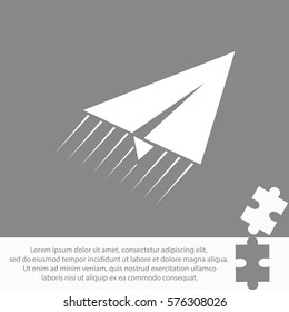 Paper plane  icon Vector design.