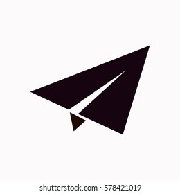 Paper plane  icon. Vector design.