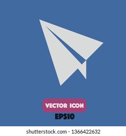 paper plane icon, paper plane vector. eps10