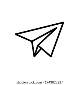 Paper plane icon, vector file
