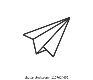 Paper plane icon Vector Illustration