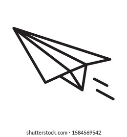 paper plane icon vector illustration template