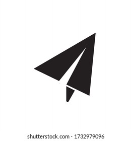 paper plane icon vector illustration