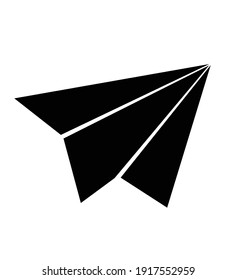 Paper plane icon vector illustration isolated on white background eps 10
