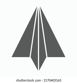 paper plane icon, plane vector illustration