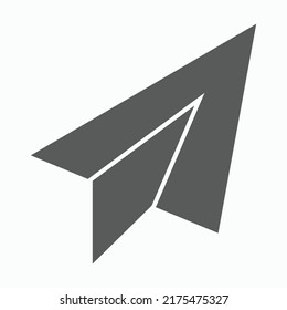 paper plane icon, plane vector illustration