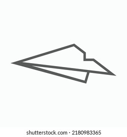 paper plane icon, plane vector illustration