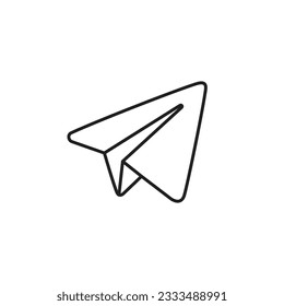  Paper plane icon vector illustration 