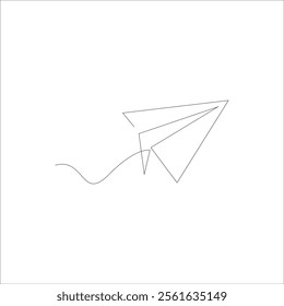 PAPER PLANE ICON VECTOR ILLUSTRATION SYMBOL DESIGN 