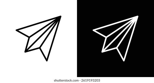 Paper plane icon. vector illustration, pictogram isolated. editable