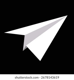 Ícone do plano de papel - arte de ilustração vetorial