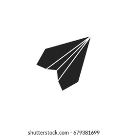 paper plane icon vector isolated