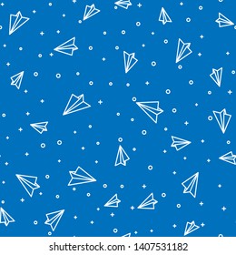 Paper plane icon vector. Send Message