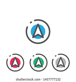 Paper plane icon vector, Send Message solid logo illustration, pictogram isolated on white