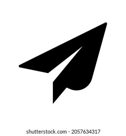 Paper plane icon vector, Send Message. Vector illustration of sending icon, no menu for payment via digital wallet. Isolated on a blank background which can be edited and changed colors.