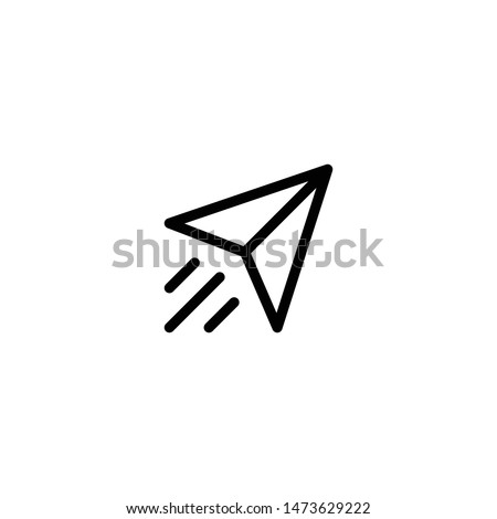 Paper plane icon vector. Send Message solid logo illustration. Paper Plane icon. Trendy Flat style for graphic design, Web site, UI. EPS10. Vector illustration