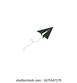 paper plane Icon vector sign isolated for graphic and web design. paper plane symbol template color editable on white background.