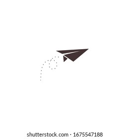 paper plane Icon vector sign isolated for graphic and web design. paper plane symbol template color editable on white background.