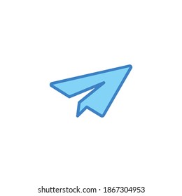 Paper plane icon vector, Paper plane symbol