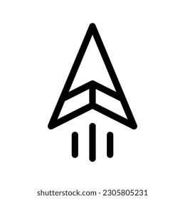 Paper Plane Icon Vector Symbol Design Illustration