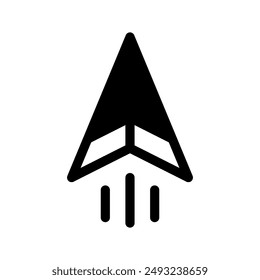 Paper Plane Icon Vector Symbol Design Illustration
