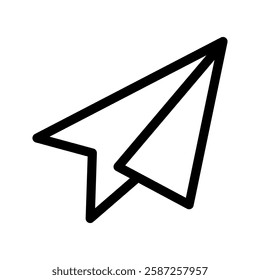 Paper Plane Icon Vector Symbol Design Illustration