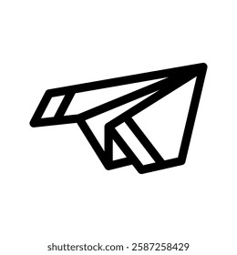 Paper Plane Icon Vector Symbol Design Illustration