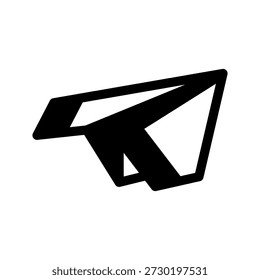 Ilustración de diseño de símbolo de Vector de icono de avión de papel