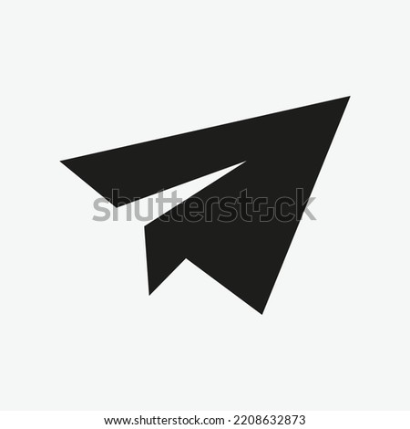 Paper Plane Icon Vector Template For Web, Computer And Mobile App