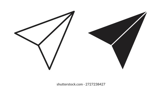 Símbolo de ícones de plano de papel. pacote de ilustração vetorial para aplicativos e designs