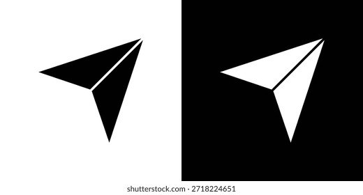 Ícones de plano de papel. Pixels de símbolo de ilustração de modelo de vetor perfeitos