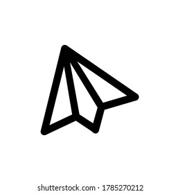icono de plano de papel vector. Eps. 10.