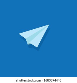 paper plane icon.vector illustration.flat design